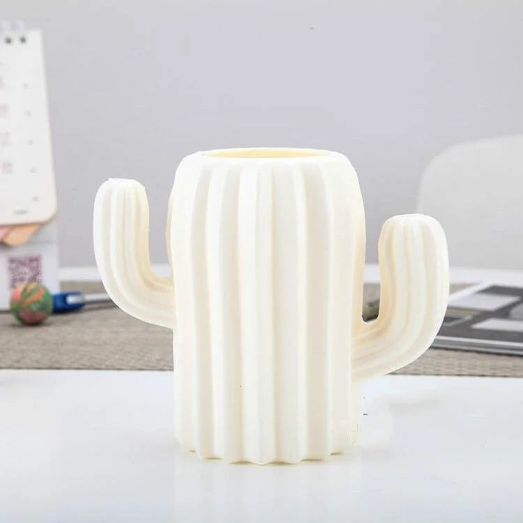 Cactus-shaped Vase Creative Desktop Pen Holder for Home