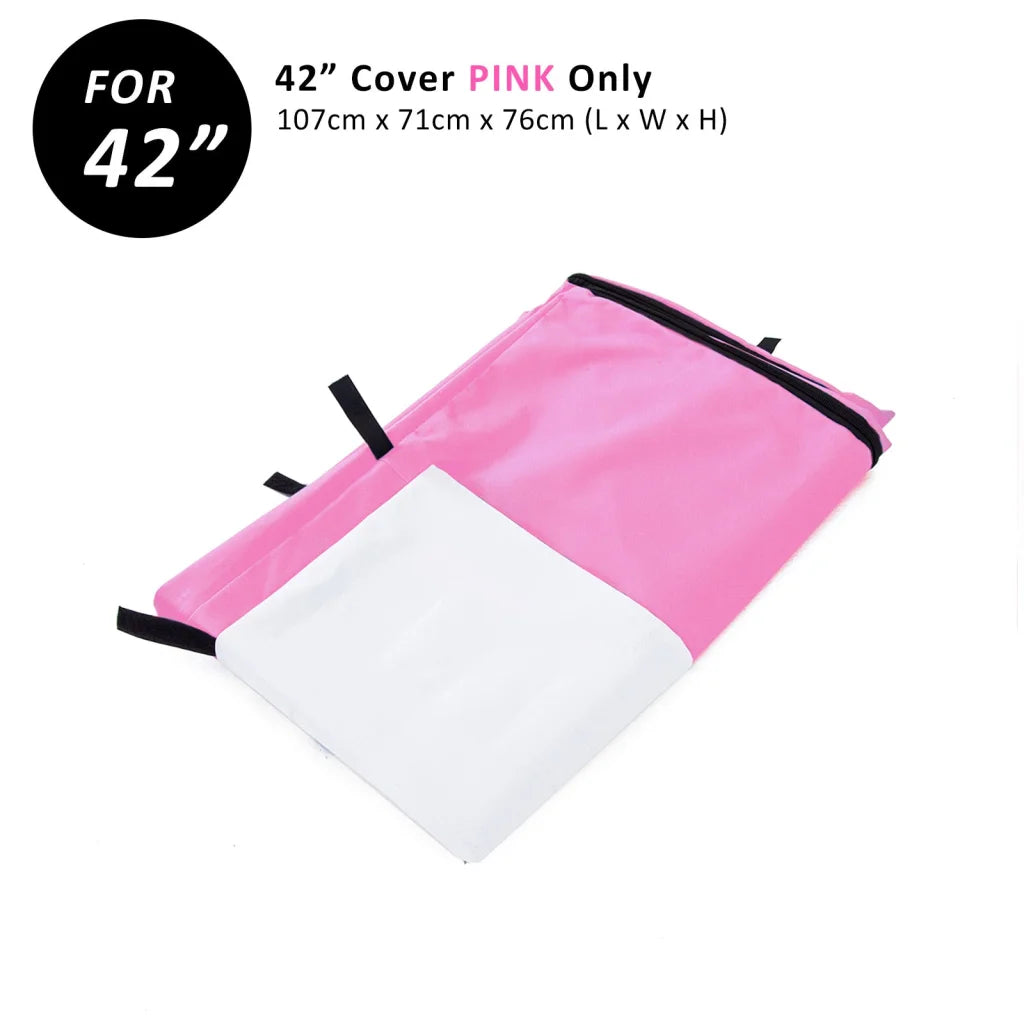 Cage Cover Enclosure for Wire Dog Crate 42in - Pink