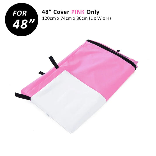 Cage Cover Enclosure for Wire Dog Crate 48in - Pink