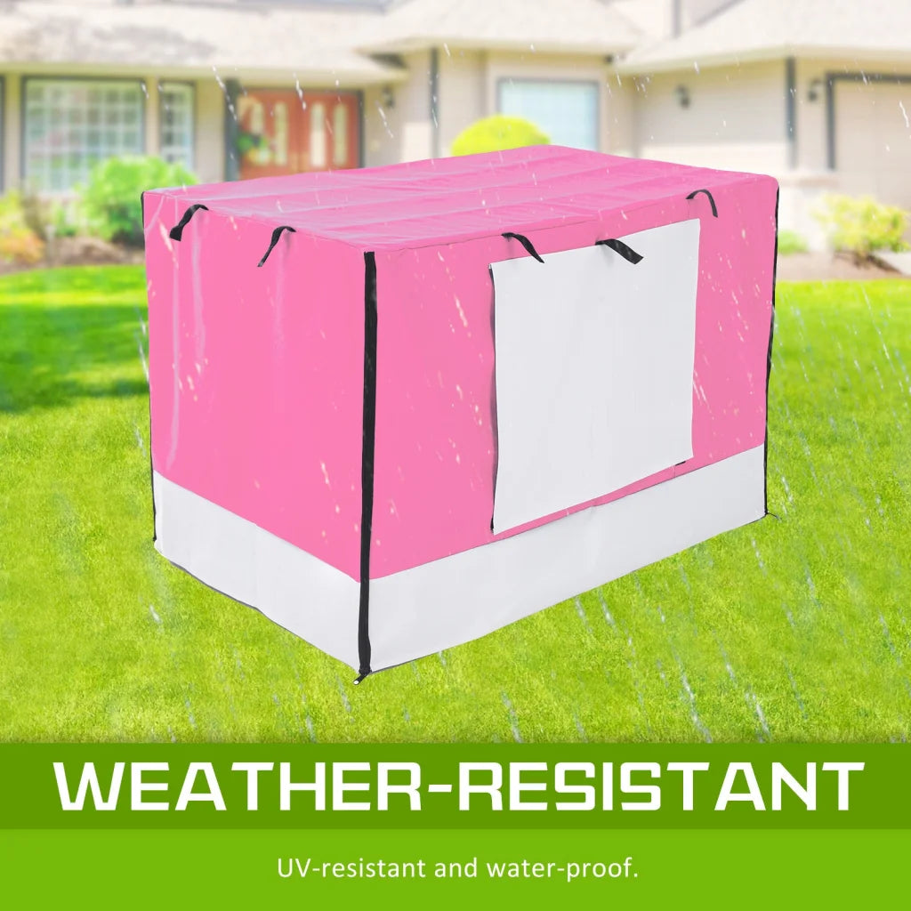 Cage Cover Enclosure for Wire Dog Crate 48in - Pink