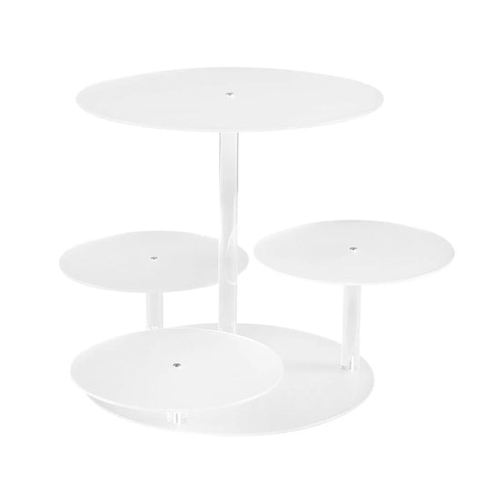 Cake Stand 5 Tiers Acrylic Holder Display Round Clear