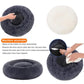 Calming Donut Pet Bed -Soft Faux Fur Anti-Anxiety Fluffy
