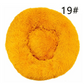 Calming Donut Pet Bed -Soft Faux Fur Anti-Anxiety Fluffy