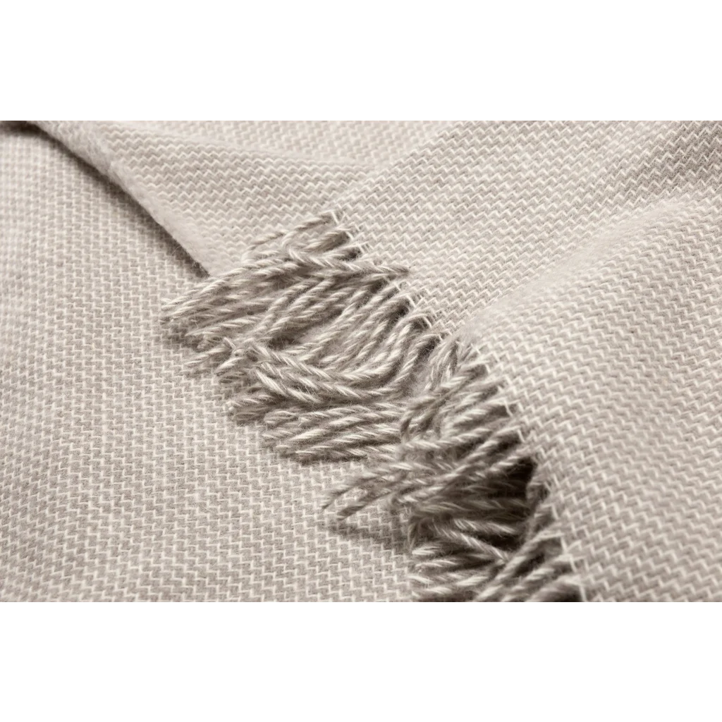 Cambridge Throw Blanket 100% NZ Wool - Silver - Home &