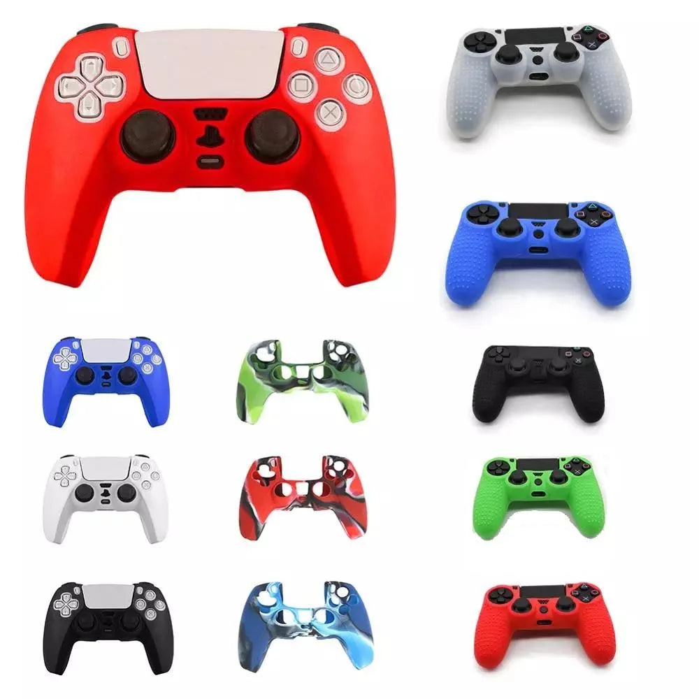 Camouflage Green Silicone Case For Ps5 Controller - Protective Cover-1915197180398931969