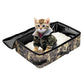 Camouflage Portable Foldable Cat Litter Box - Waterproof