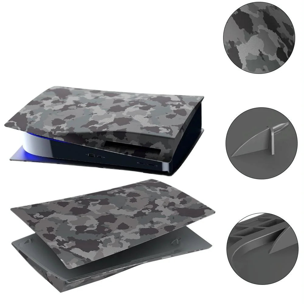 Camouflage Shell Protective Cover For Ps5 Cd-Rom Console-1915198237019607041