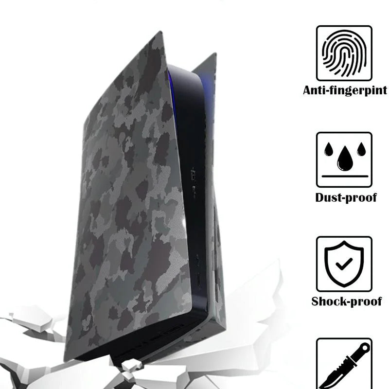 Camouflage Shell Protective Cover For Ps5 Cd-Rom Console-1915198237019607042