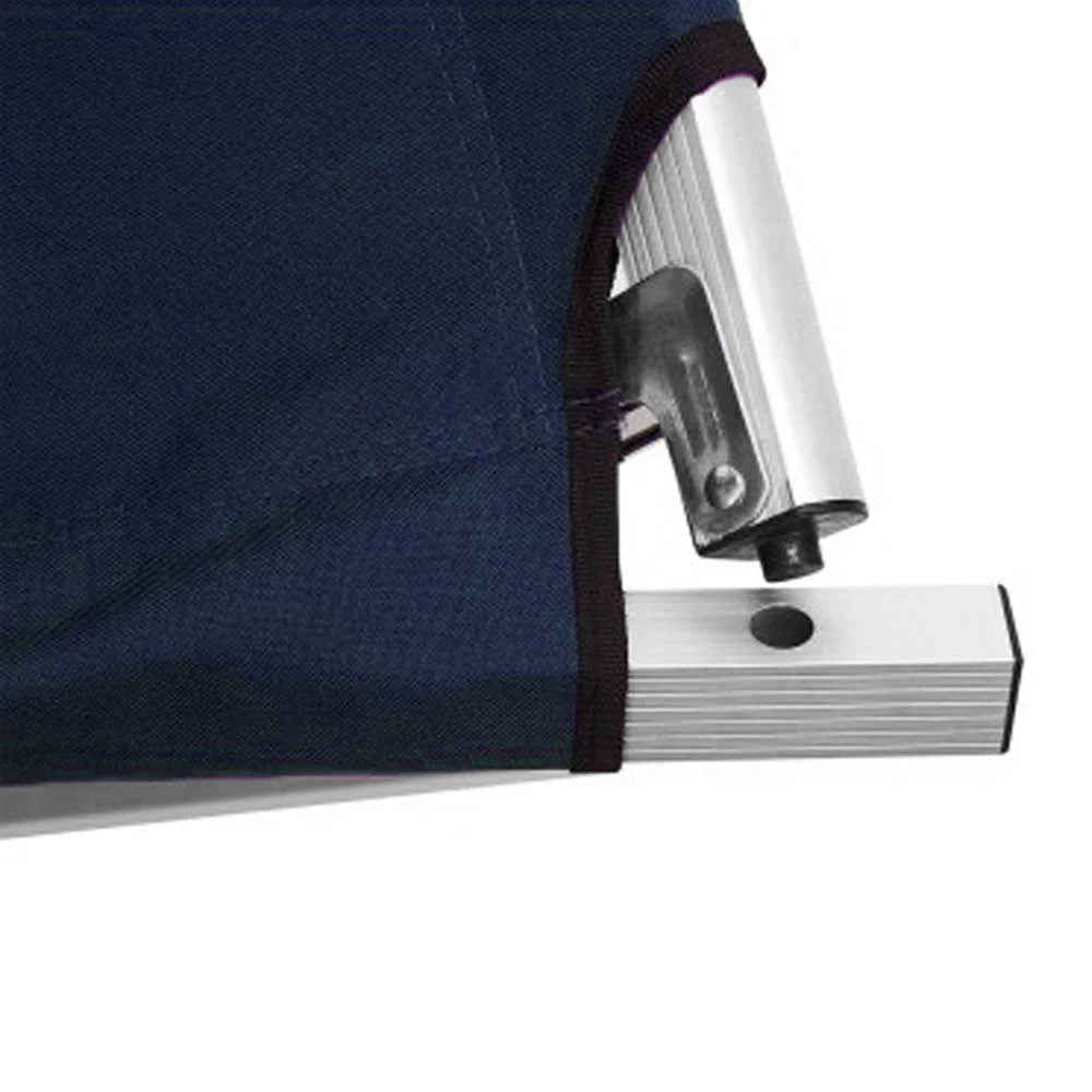 Camping Bed Folding Stretcher Light Weight w/ Carry Bag Camp Portable - navy catalogue photo from Home My Garden