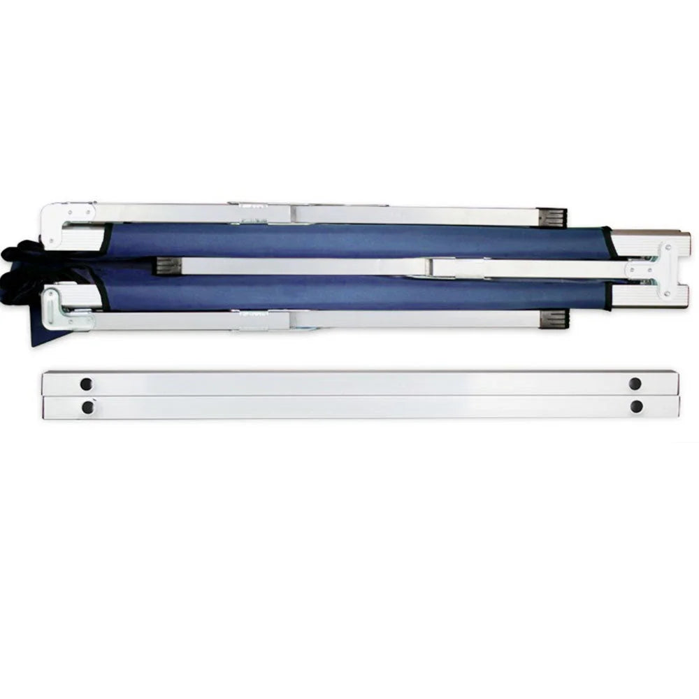 Camping Bed Folding Stretcher Light Weight w/ Carry Bag Camp Portable - navy product listing photo