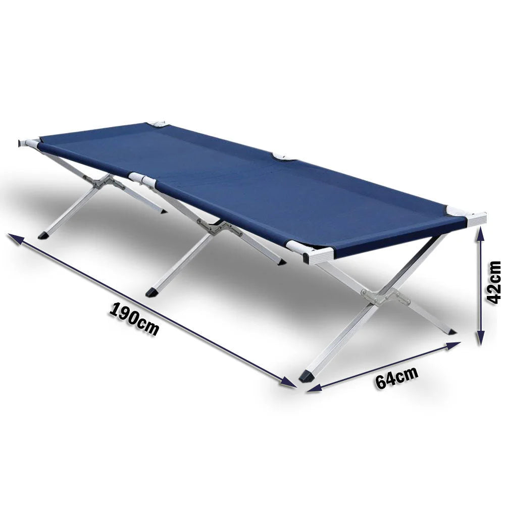 Camping Bed Folding Stretcher Light Weight w/ Carry Bag