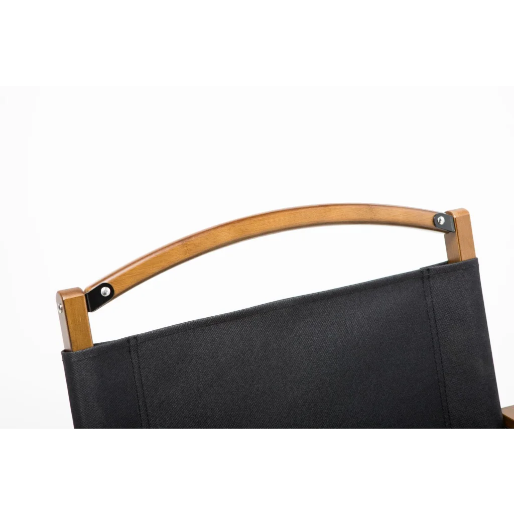 Camping Chairs Set of 2 Bamboo Canvas Foldable Outdoor