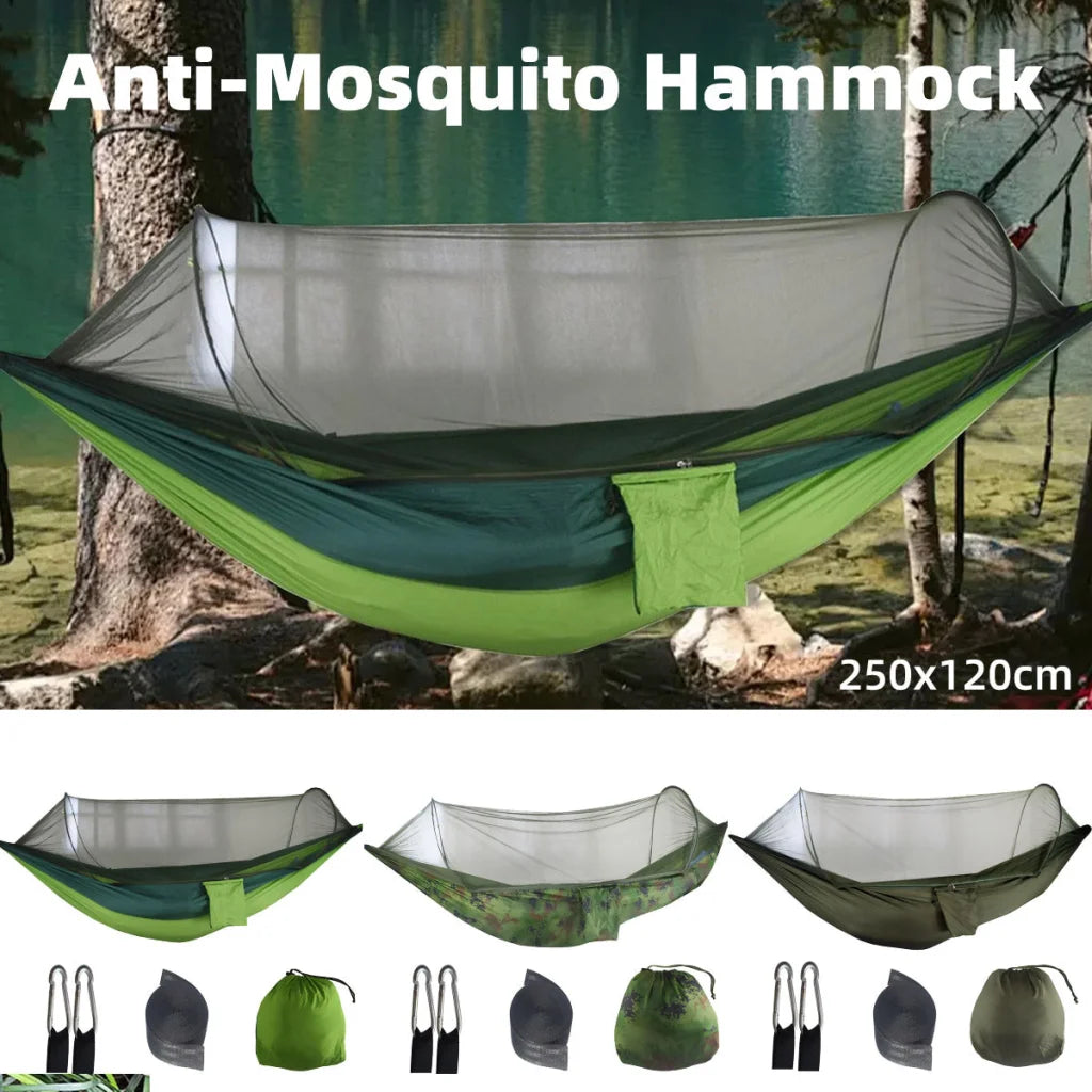Camping Hammock Tent Set Double Outdoor Hanging Bed