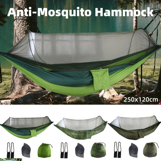 Camping Hammock Tent Set Double Outdoor Hanging Bed