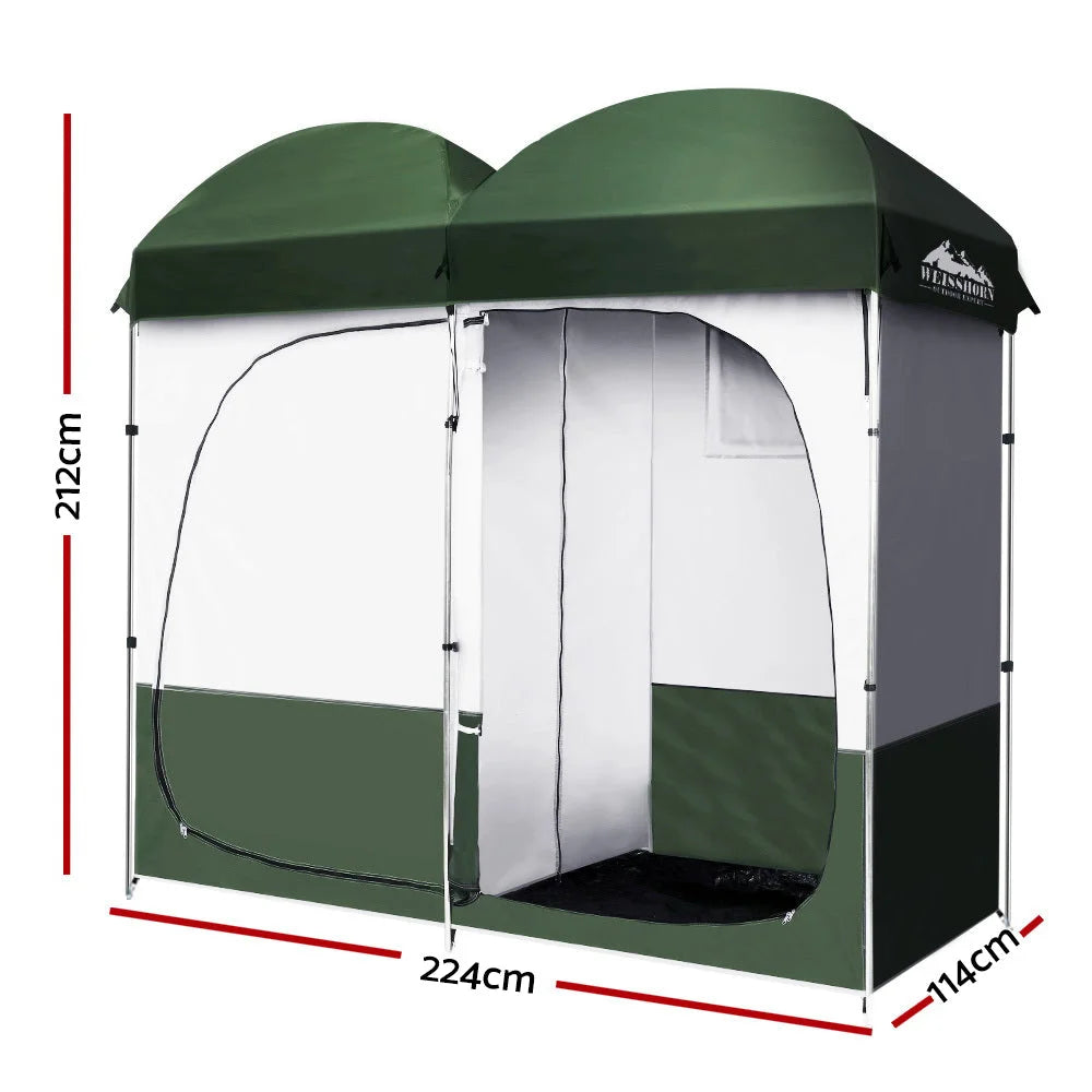 Camping Shower Toilet Tent Double Outdoor Portable Change