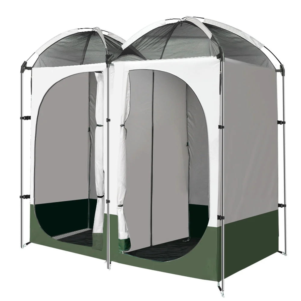 Camping Shower Toilet Tent Double Outdoor Portable Change