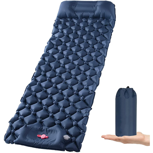 Camping Sleeping Pad Ultralight Inflatable with Pillow for Travelling and Hiking