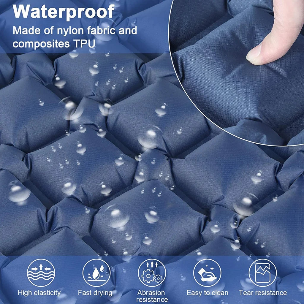 Camping Sleeping Pad Ultralight Inflatable with Pillow