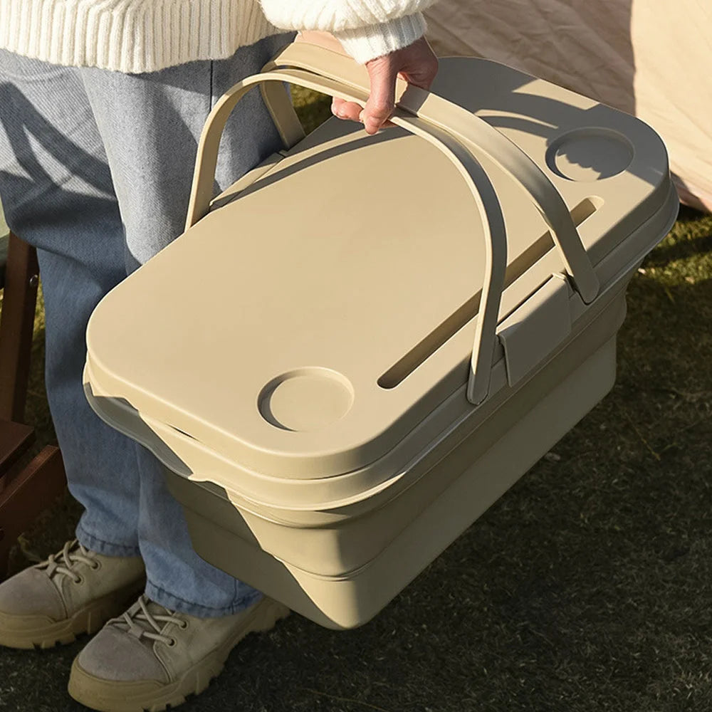 Camping Storage Box 3-in-1 Folding Outdoor Food Fruit