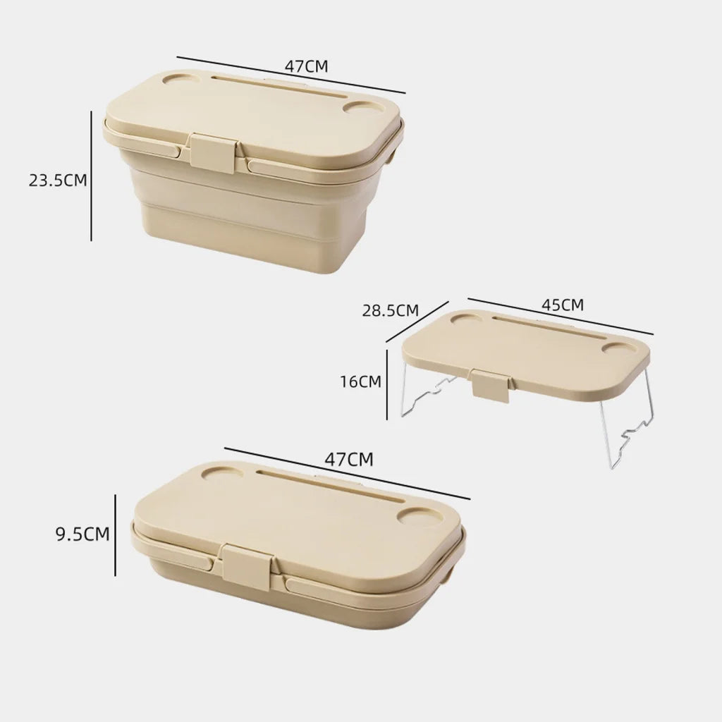 Camping Storage Box 3-in-1 Folding Outdoor Food Fruit