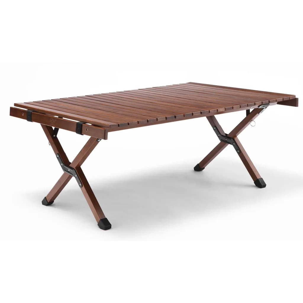 Camping Table Foldable Bamboo Outdoor 93cm Waterproof