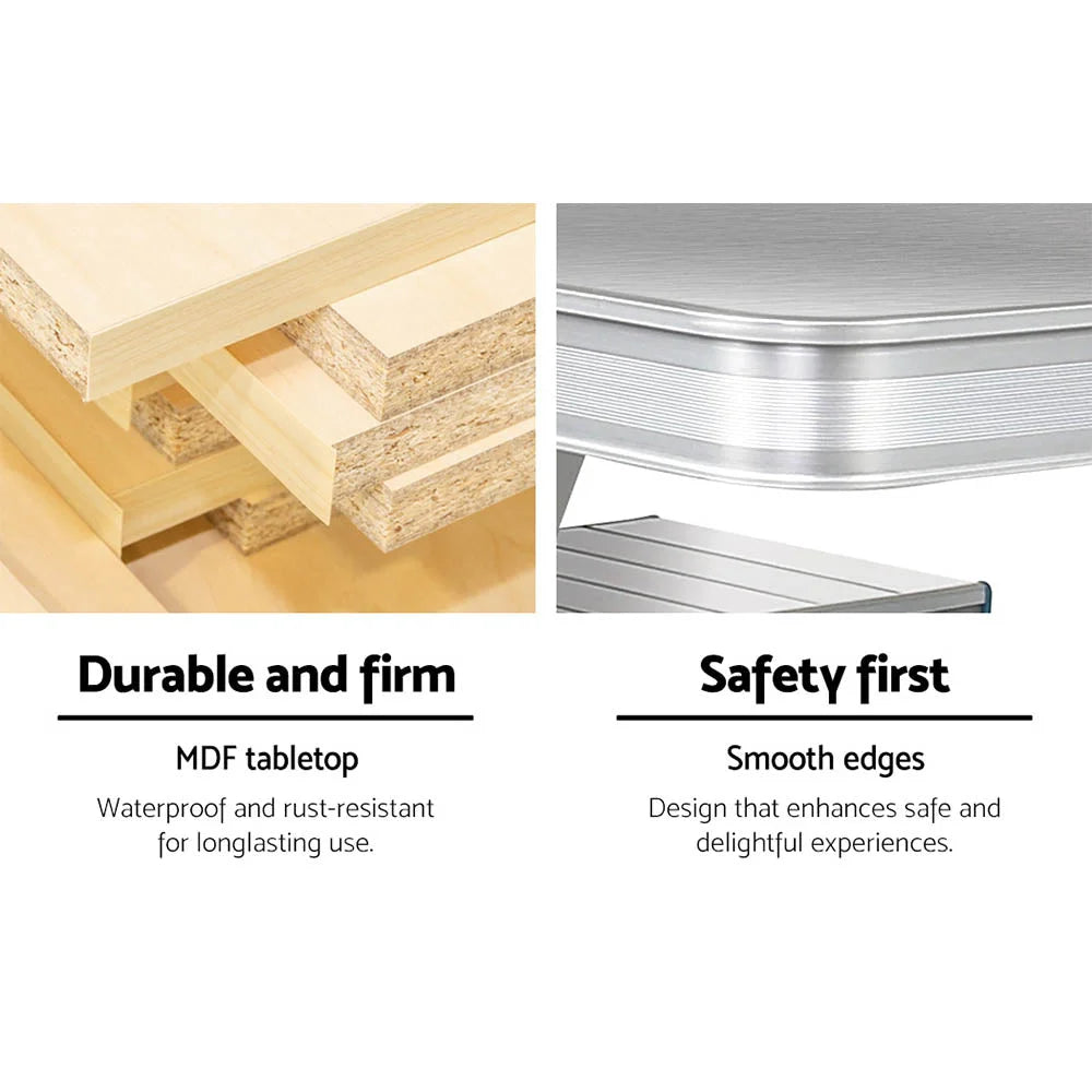 Camping Table Folding Aluminum Portable Outdoor Picnic