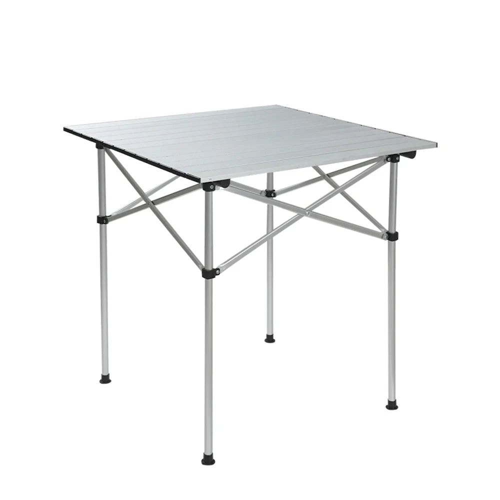 Camping Table Roll-Up Aluminum Portable Desk Picnic - 70CM