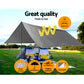 Silver 6x7 camping tarp heavy with clean finish and fitted components