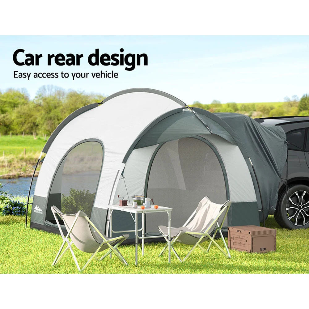 Camping tent car with suv rear extension canopy outdoor