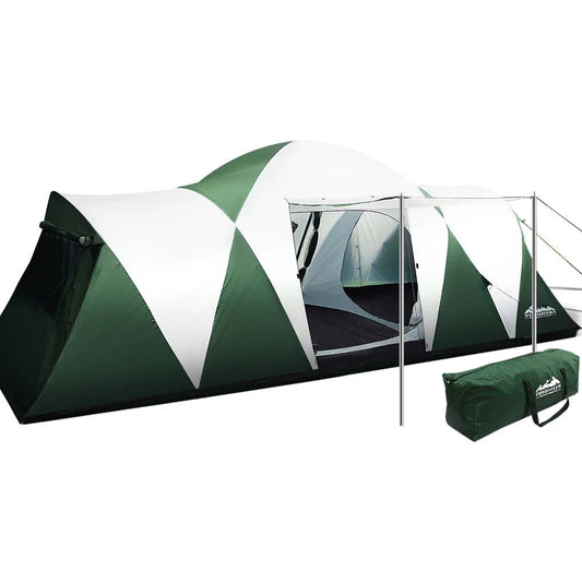 Camping Tent Family 12 Person Hiking Beach with 3 Rooms