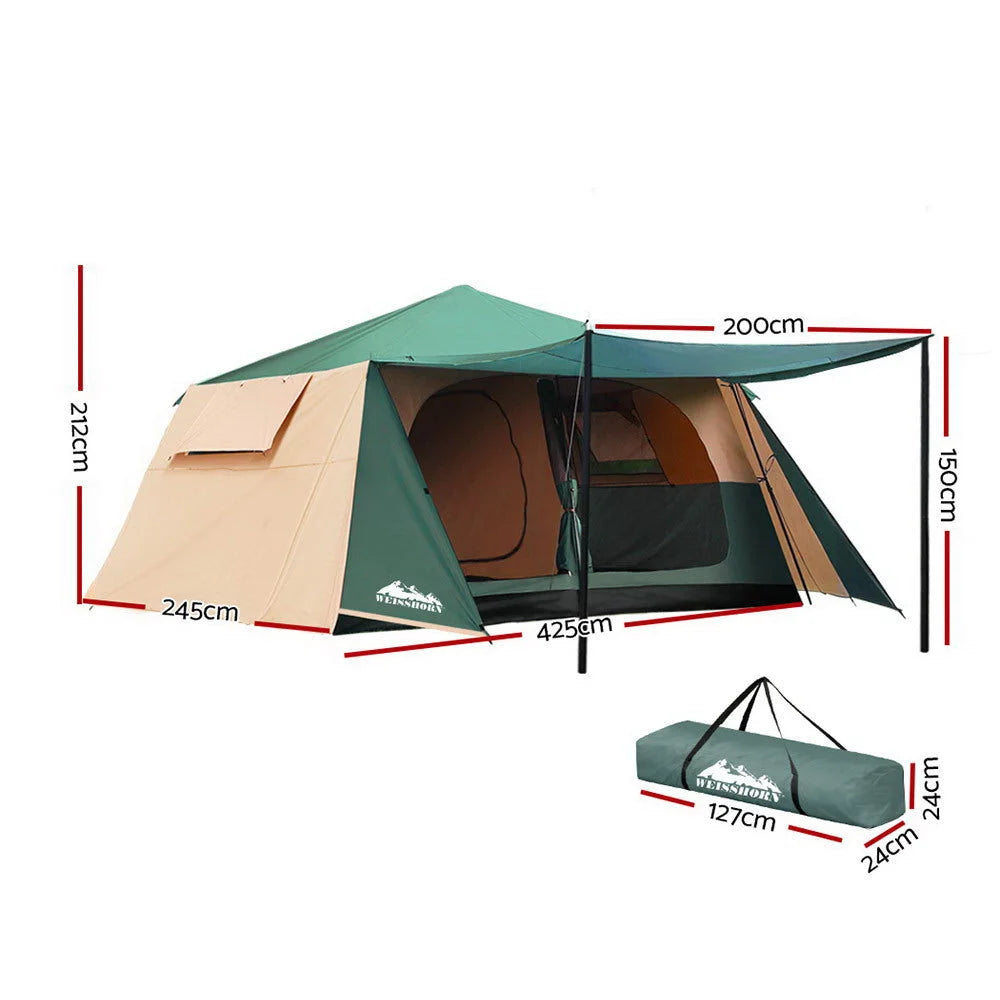 Camping Tent Instant Up 8 Person Pop Up Family Hiking Dome