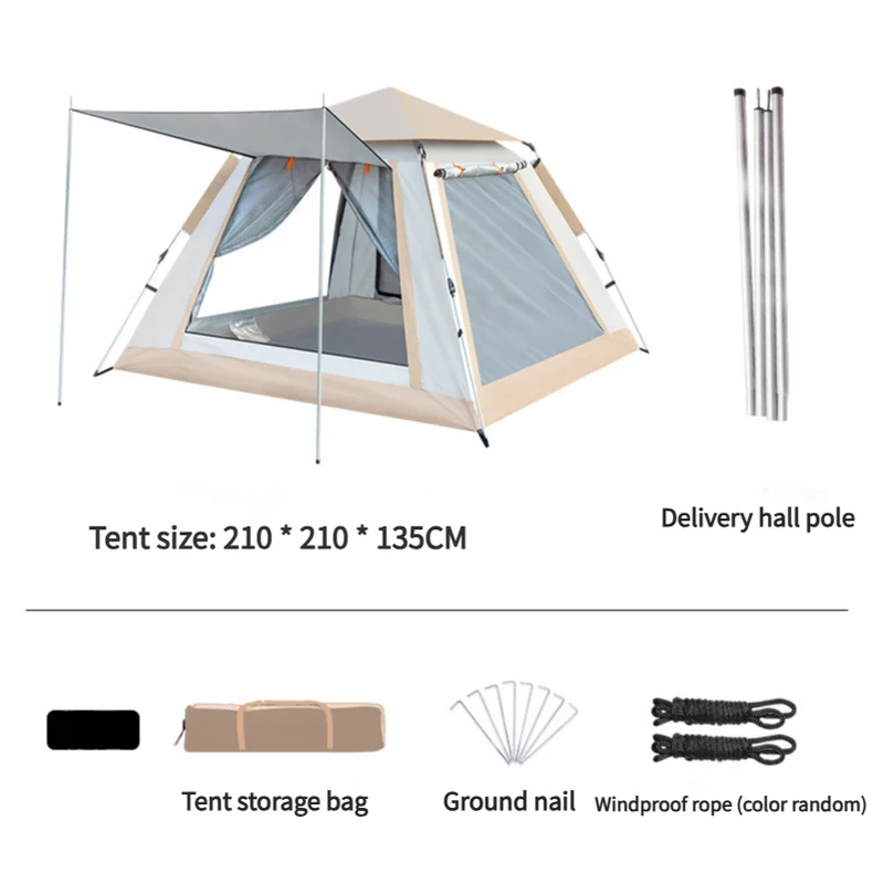 Camping Tent with Awning | Waterproof Family Tent
