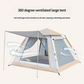 Camping Tent with Awning | Waterproof Family Tent