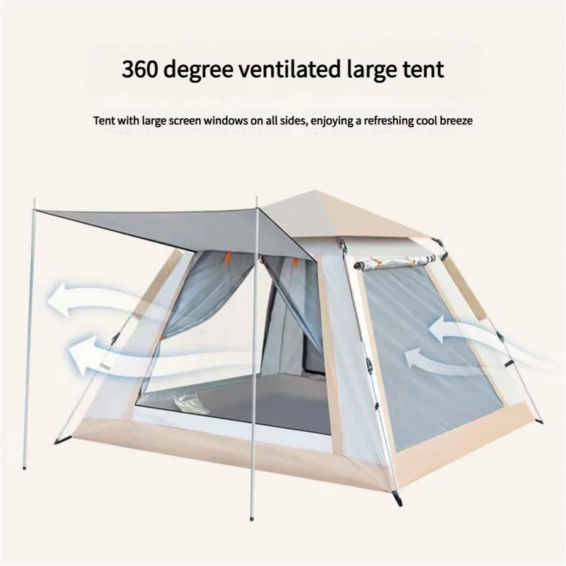 Camping Tent with Awning | Waterproof Family Tent