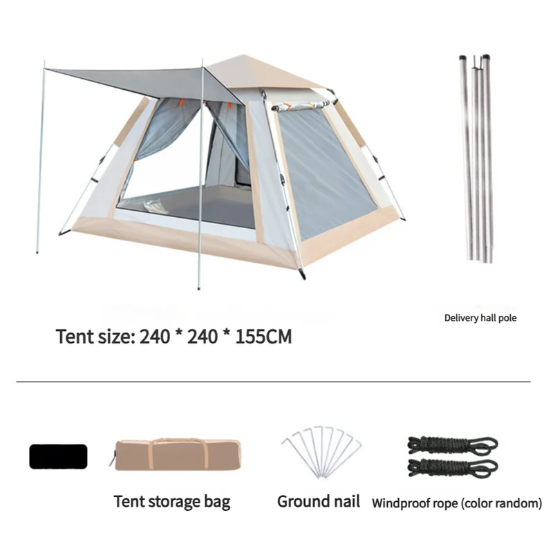 Camping Tent with Awning | Waterproof Family Tent