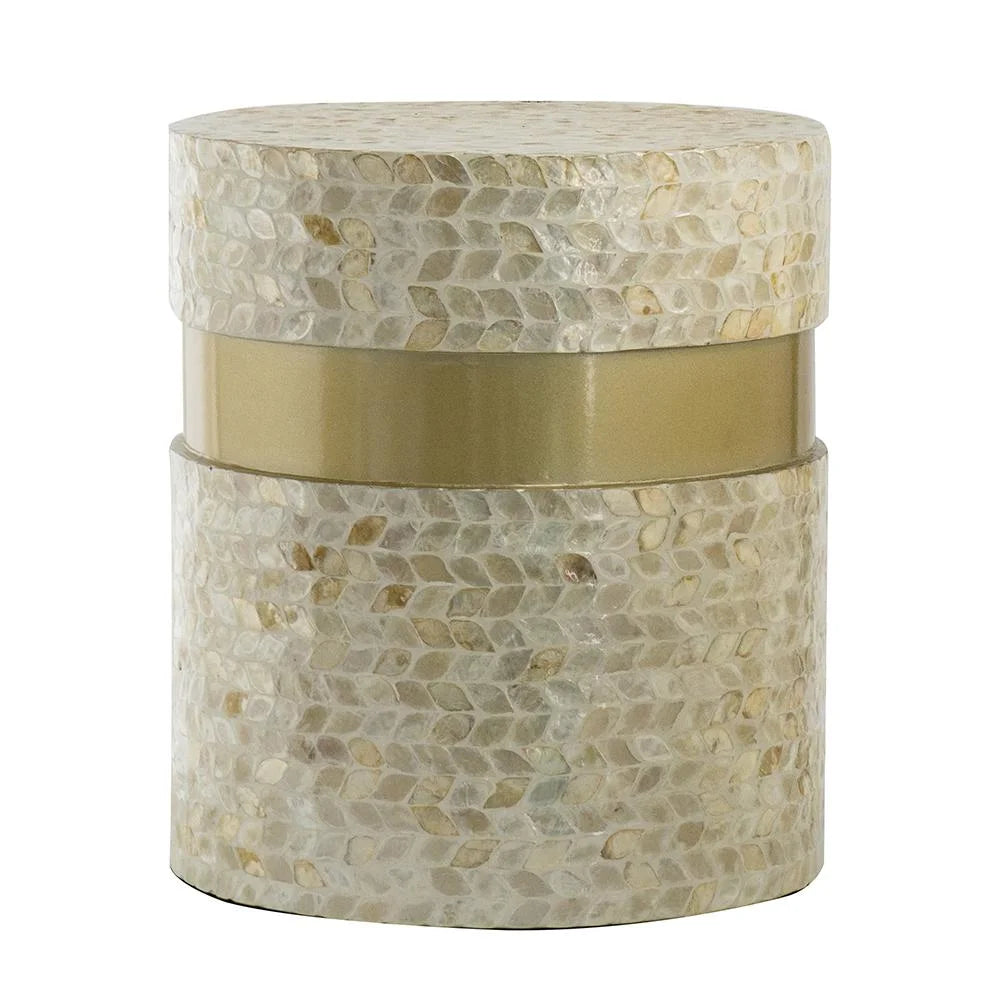 CANCUN SHELL STOOL/TABLE - Furniture > Living Room > Side