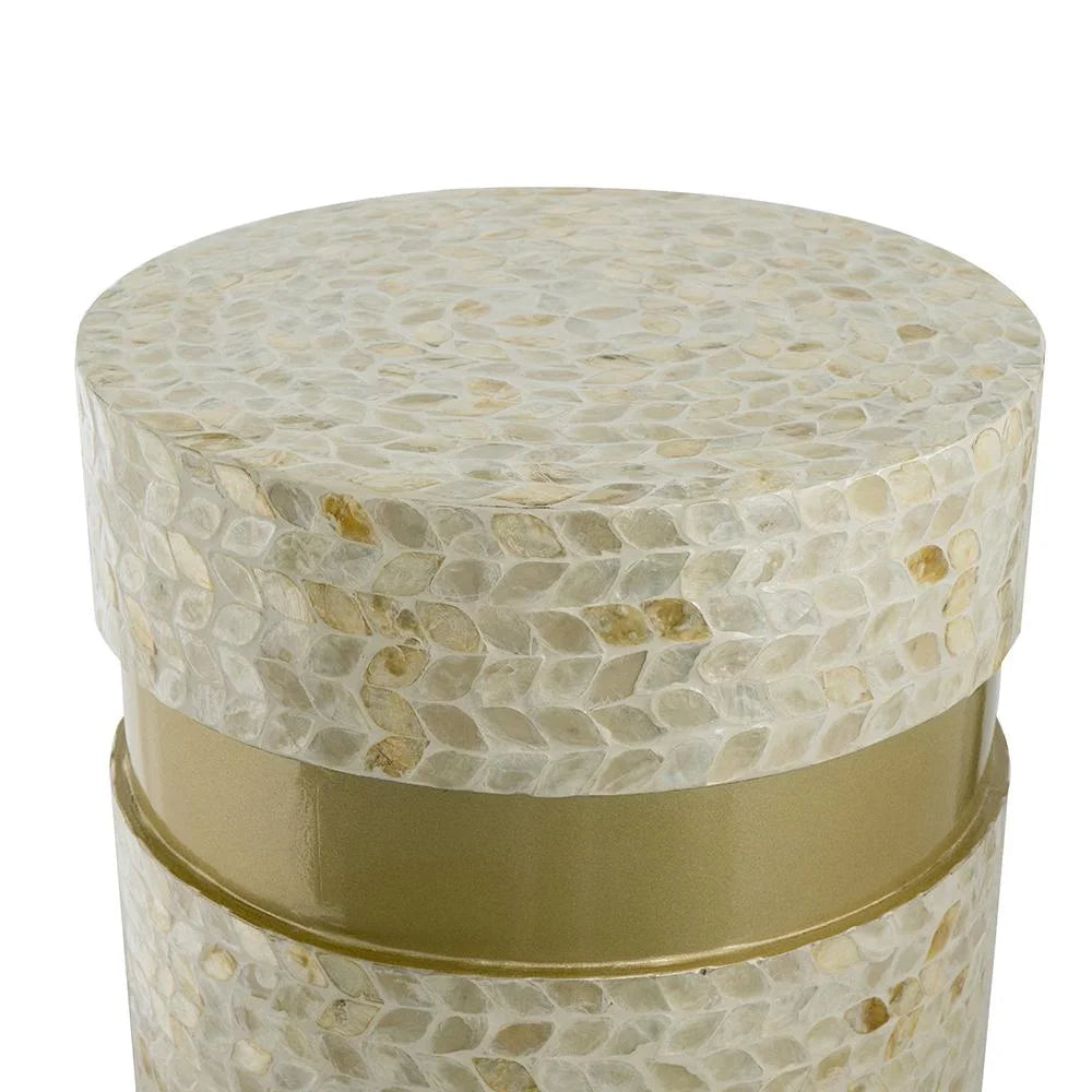 CANCUN SHELL STOOL/TABLE - Furniture > Living Room > Side
