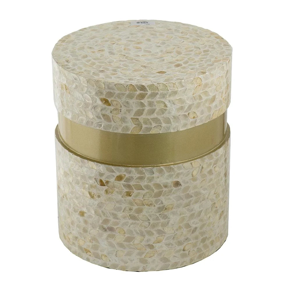 CANCUN SHELL STOOL/TABLE - Furniture > Living Room > Side