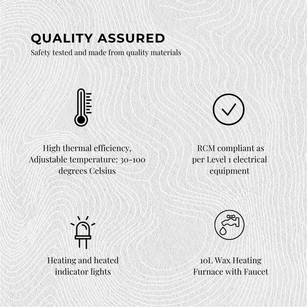 Candle Wax Heater 10L with Core Heating Tap - Warmer Melter