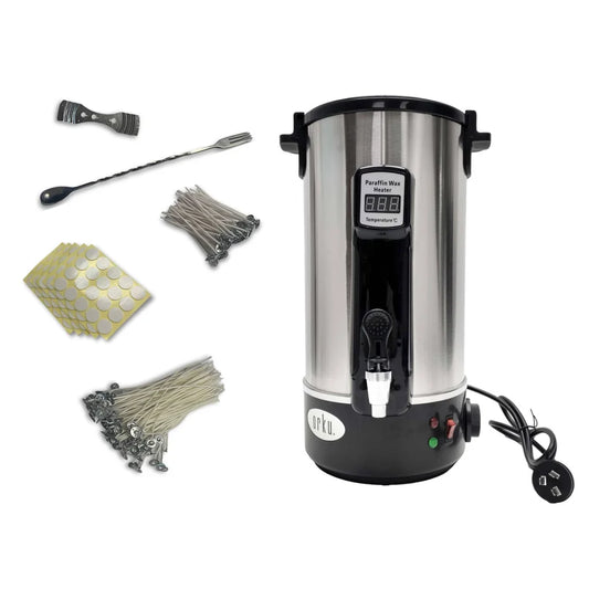 Candle Wax Heater 10L with Tap and Accessories - Candle
