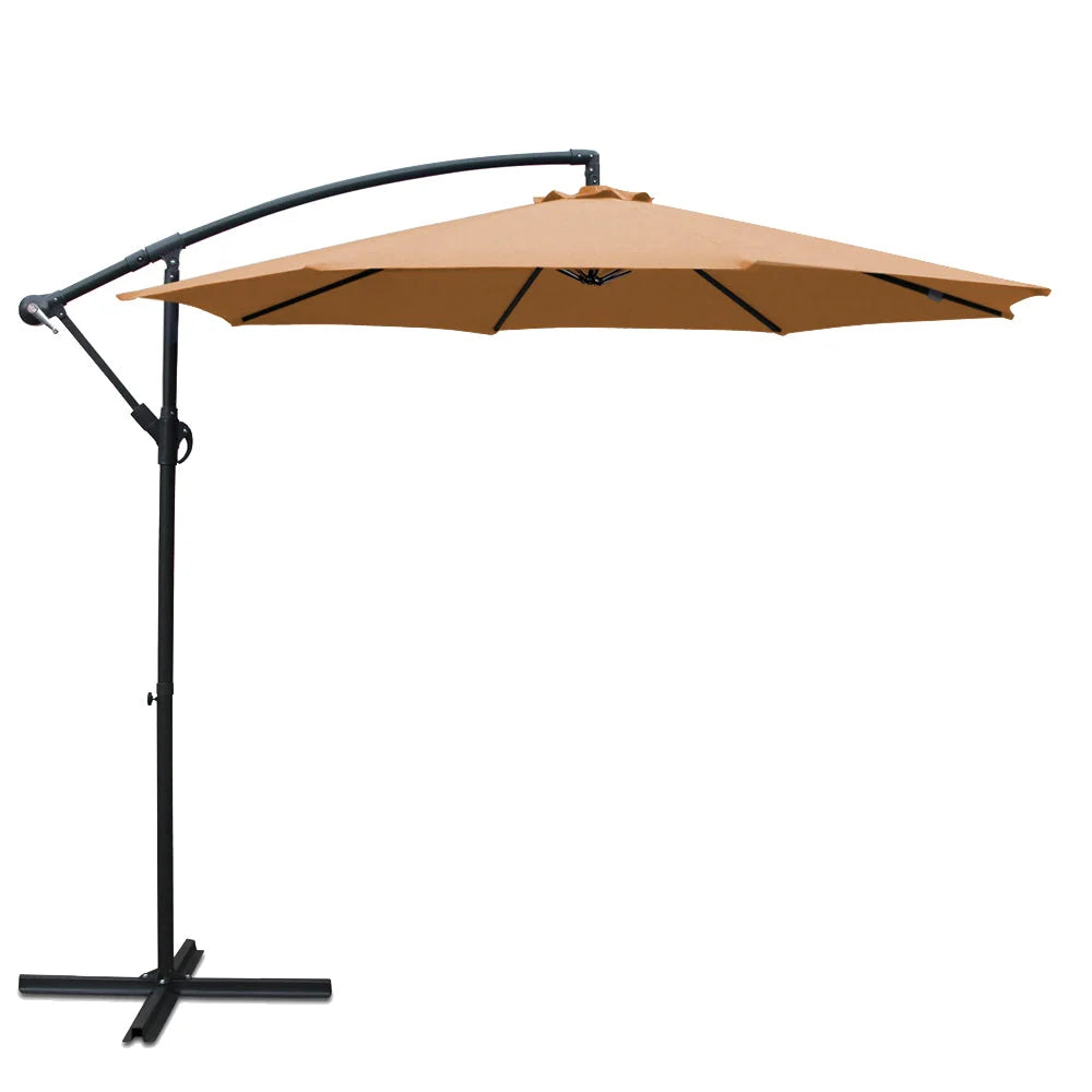 Cantilever Outdoor Umbrella 3m Beige - Outdoor
