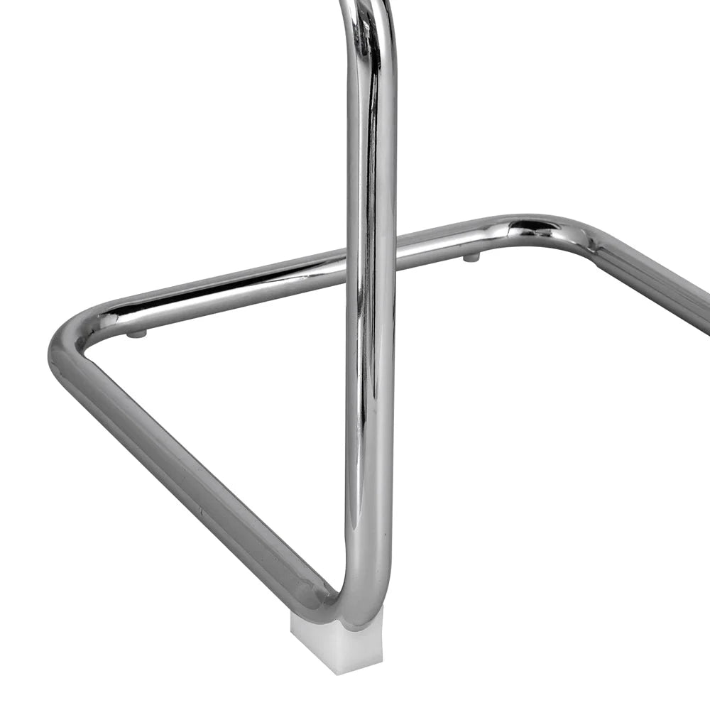 Cantilevered Dining Chairs Set of 2 - Yellow Velvet