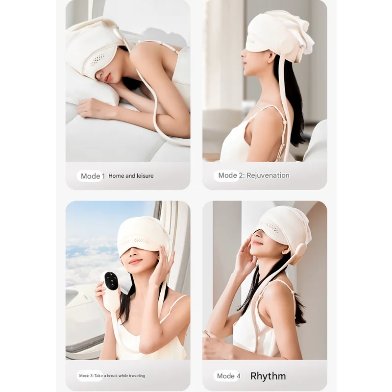 Capless Version Electric Head Massage Hat with Inflatable