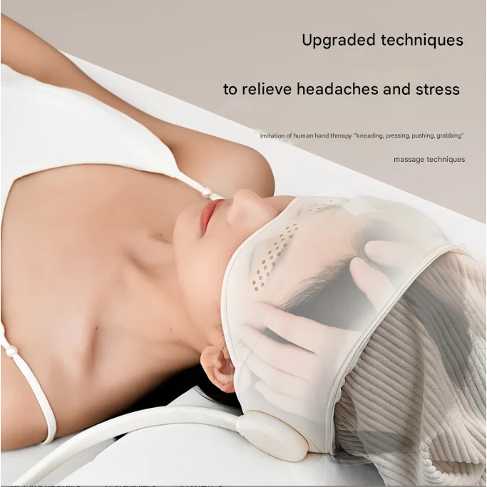 Capless Version Electric Head Massage Hat with Inflatable