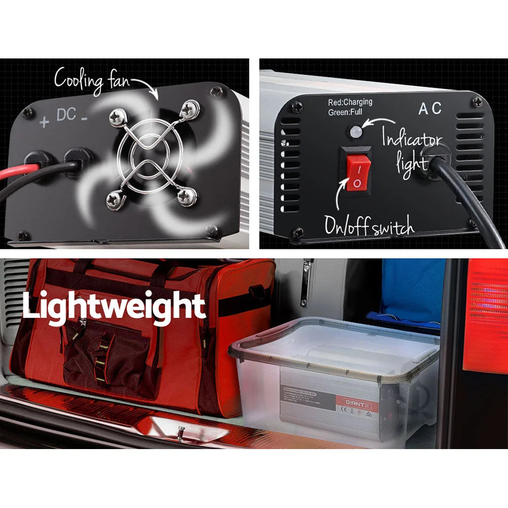 Car Battery Charger 12V Inverter 20 Amp for ATV 4WD Boat