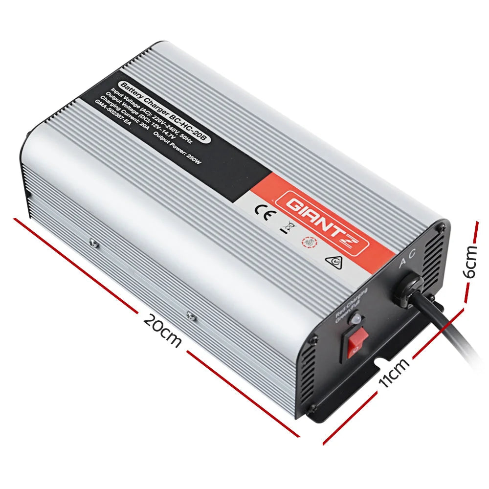 Car Battery Charger 12V Inverter 20 Amp for ATV 4WD Boat