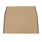 Car Boot Organizer Premium Leather Collapsible Foldable Trunk Cargo Storage Box - Beige/Gold Stitch Medium