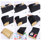 Car Boot Organizer Premium Leather Collapsible Foldable Trunk Cargo Storage Box - Beige/Gold Stitch Medium