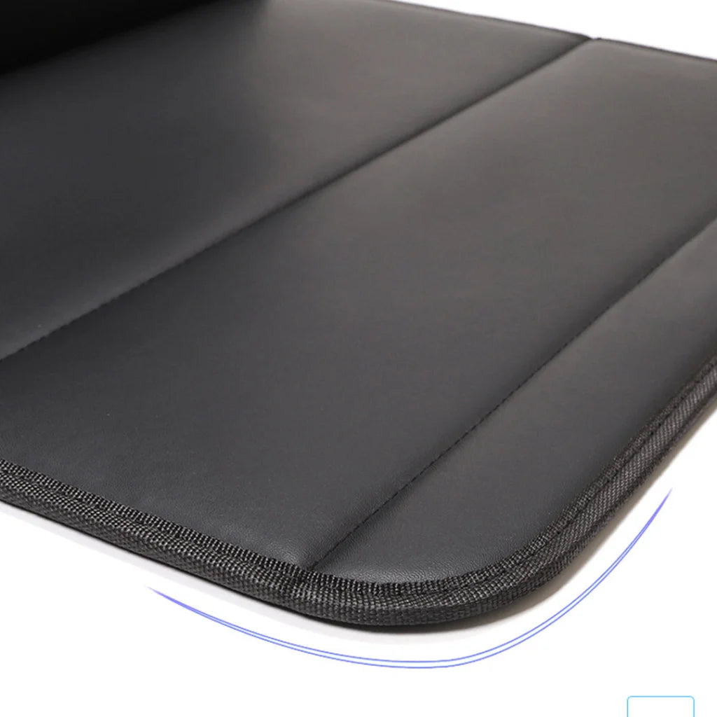 Car Boot Organizer Premium Leather Collapsible Foldable Trunk Cargo Storage Box - Black Large