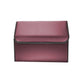 Car Boot Organizer Premium Leather Collapsible Foldable Trunk Cargo Storage Box - Red Small
